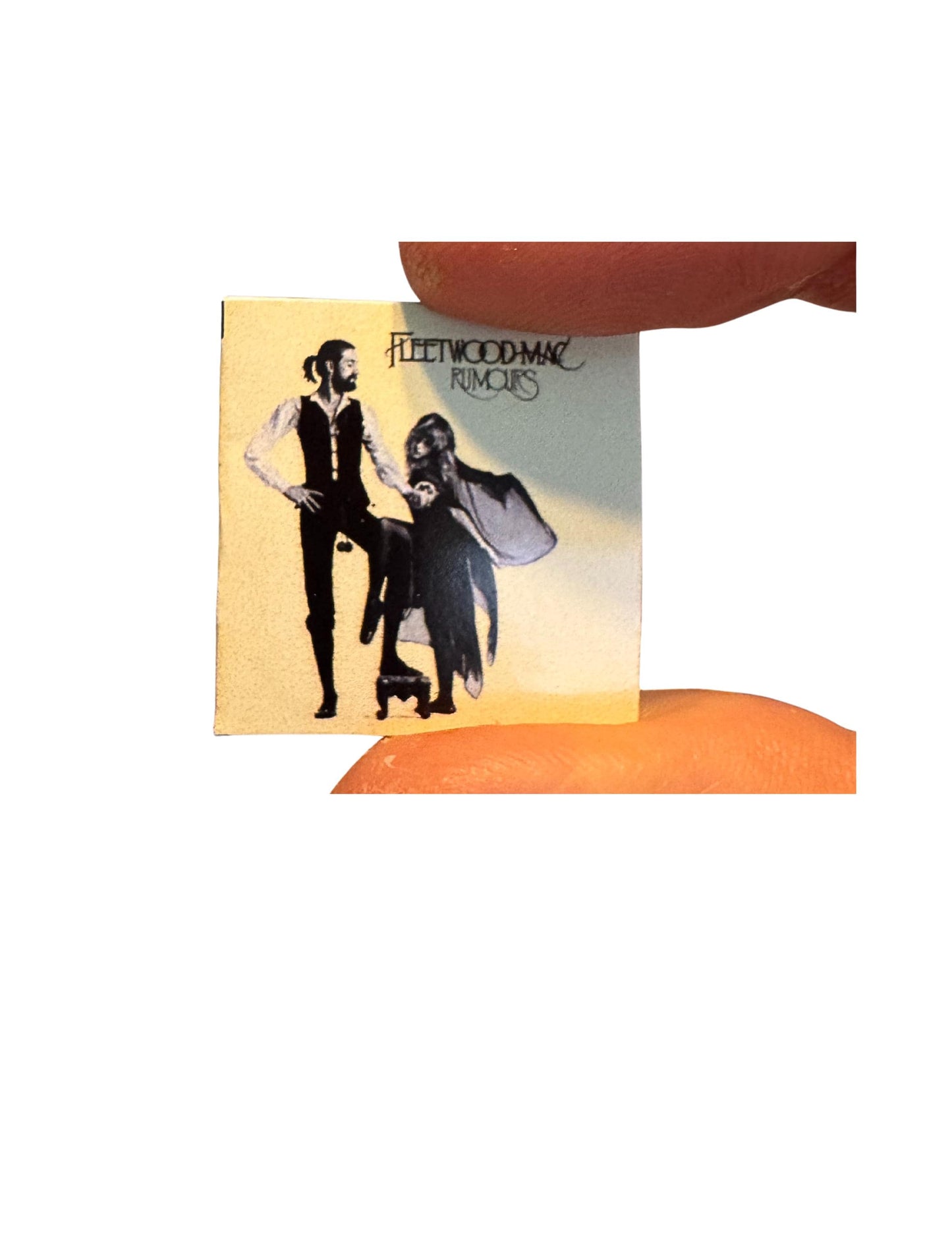 Miniature Fleetwood Mac Vinyl Album Covers, 1:12 Scale Dollhouse Decor