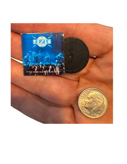 Miniature 1:12 Scale Tesla Vinyl Album Covers Mini Dollhouse Decor