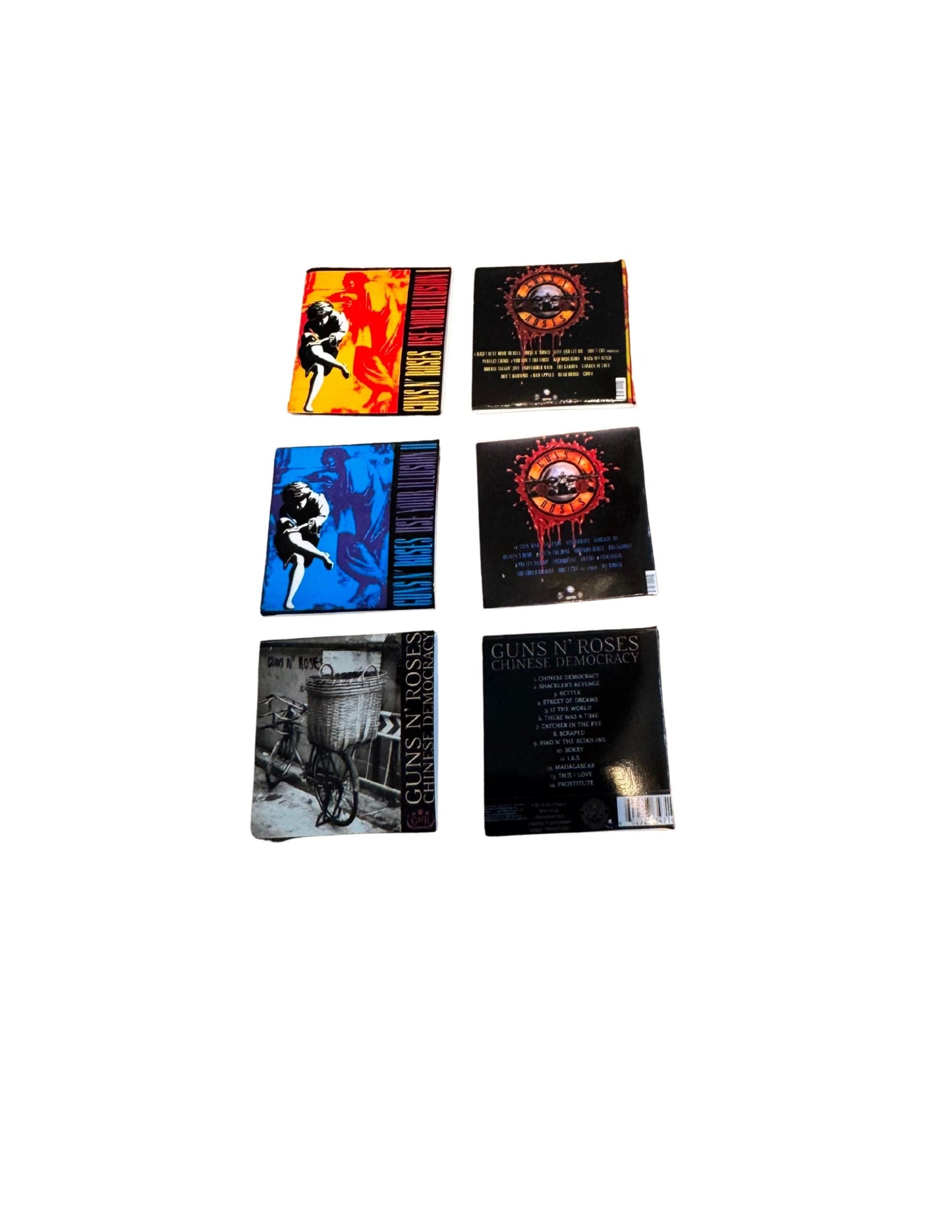 Miniature Guns N’ Roses Vinyl Records | 1:12 Scale Dollhouse Music Collectible