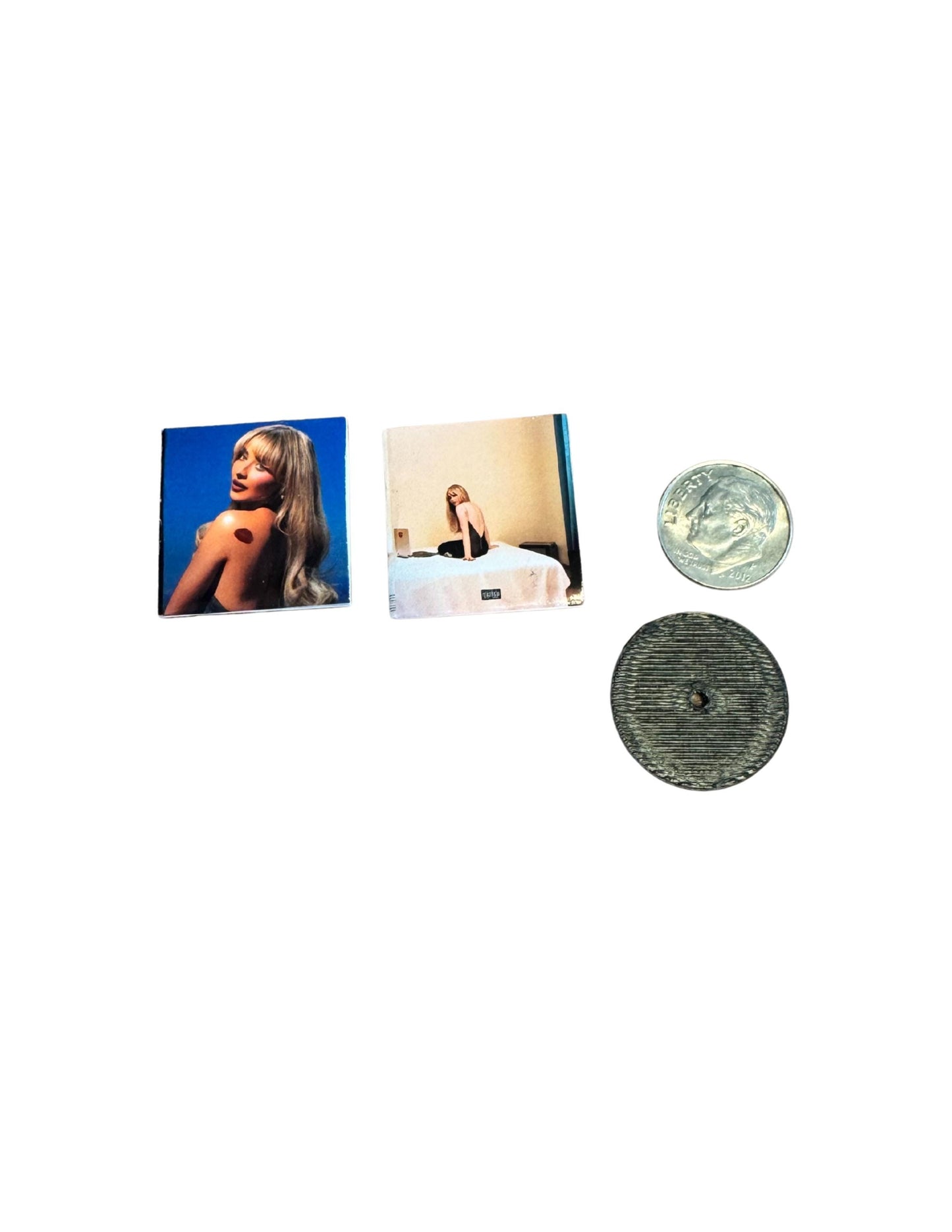 Mini Sabrina Carpenter Vinyl Albums with Mini Records Fan Gift Dollhouse Miniature