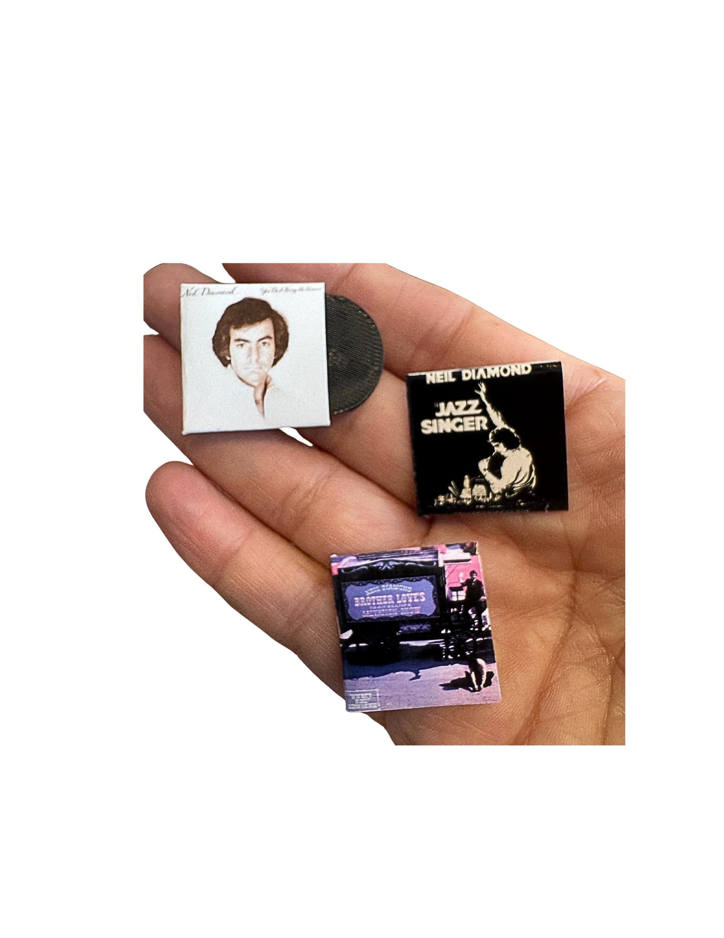 Neil Diamond Miniature Vinyl Record Album – 1:12 Scale Dollhouse Miniature