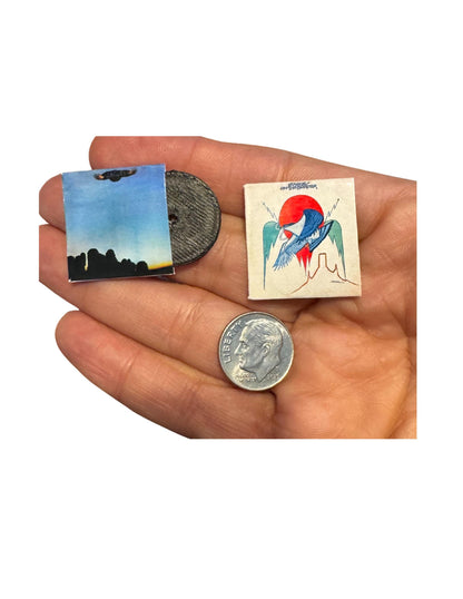 Miniature The Eagles Vinyl Record Set - 1:12 Scale Dollhouse Music Decor