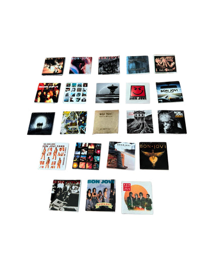 Miniature Bon Jovi Album Covers 1:12 Scale - Dollhouse Rock Decor