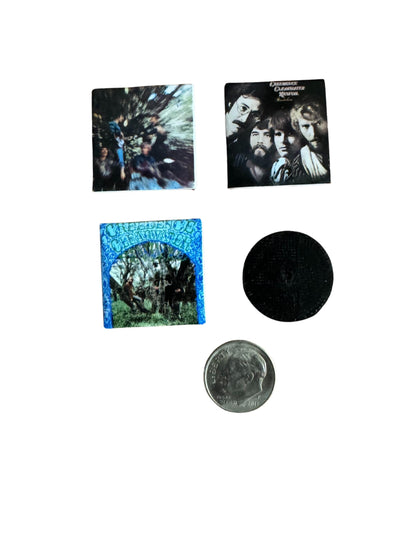 Creedence Clearwater Revival  Miniature CCR Vinyl Records – 1:12 Scale Dollhouse Music Decor