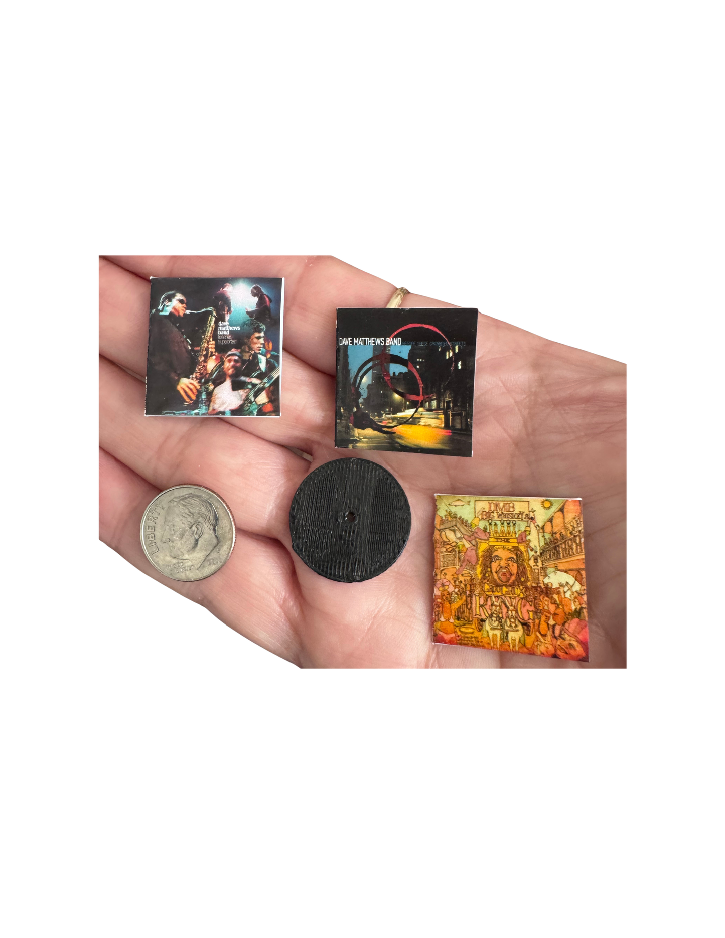 Dave Matthews Band Miniature Vinyl Records – 1:12 Scale Dollhouse Albums