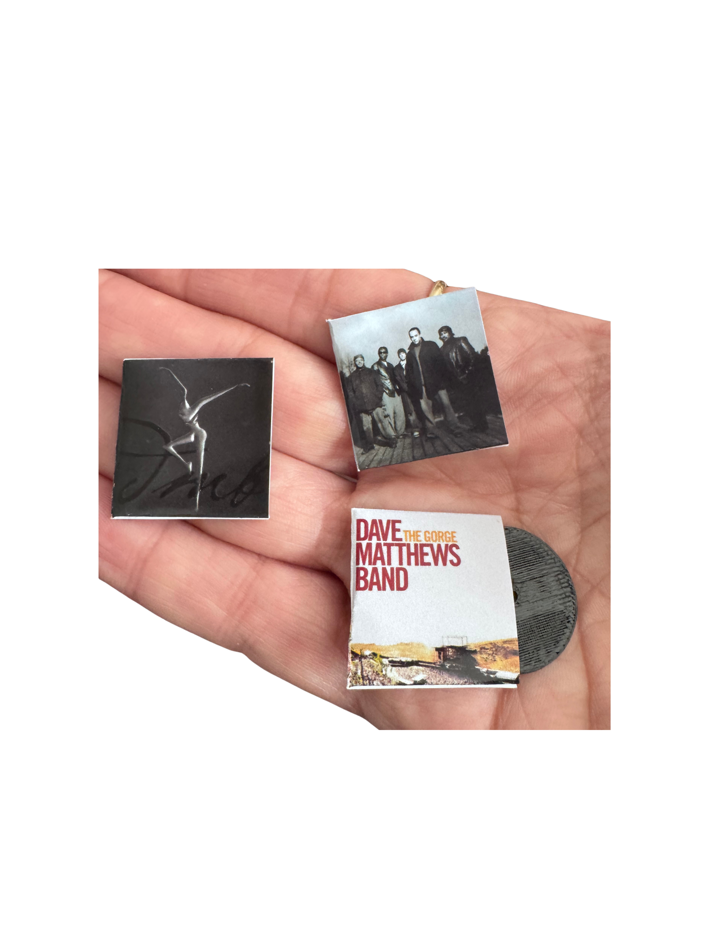 Dave Matthews Band Miniature Vinyl Records – 1:12 Scale Dollhouse Albums