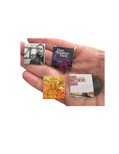 Dave Matthews Band Miniature Vinyl Records – 1:12 Scale Dollhouse Albums