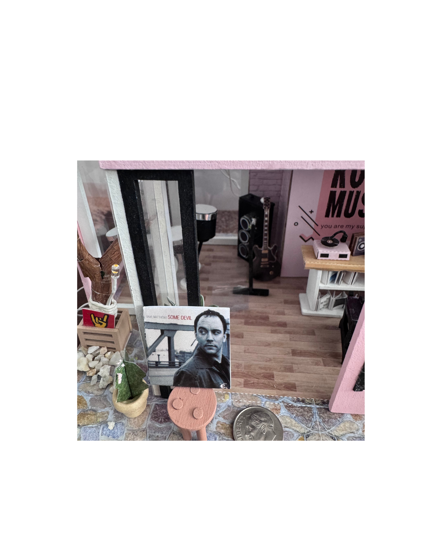 Dave Matthews Band Miniature Vinyl Records – 1:12 Scale Dollhouse Albums