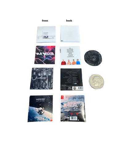 Weezer Miniature Vinyl Albums – 1:12 Scale Dollhouse Records –  Tiny Record Collection