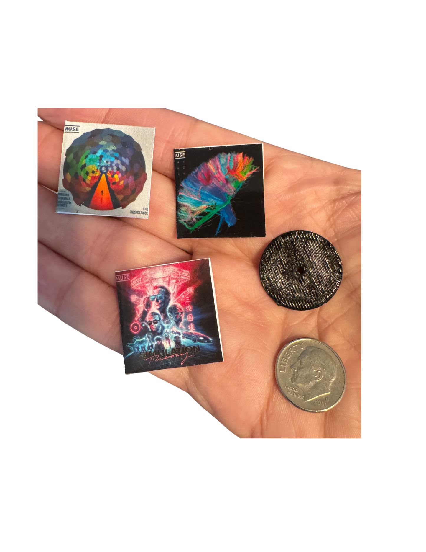 Muse Miniature Vinyl Albums – 1:12 Scale Dollhouse Records – Full Set Available – Tiny Record Collection