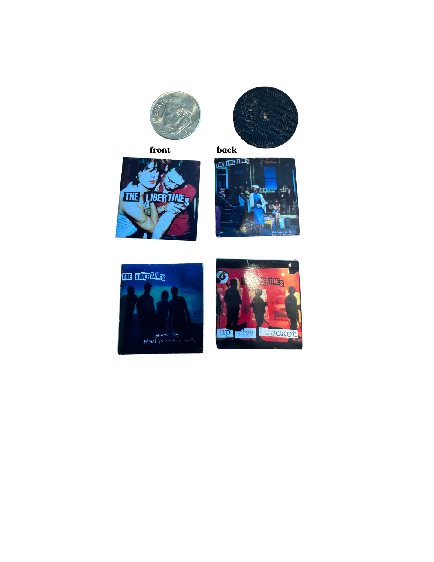 The Libertines Miniature Vinyl Albums – 1:12 Scale Dollhouse Records Miniature Tiny Record Collection