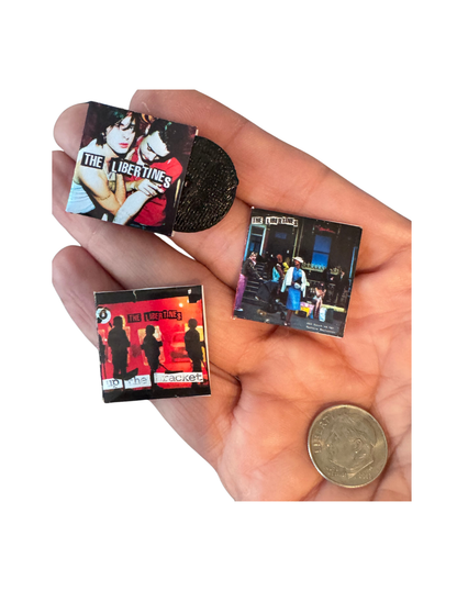 The Libertines Miniature Vinyl Albums – 1:12 Scale Dollhouse Records Miniature Tiny Record Collection
