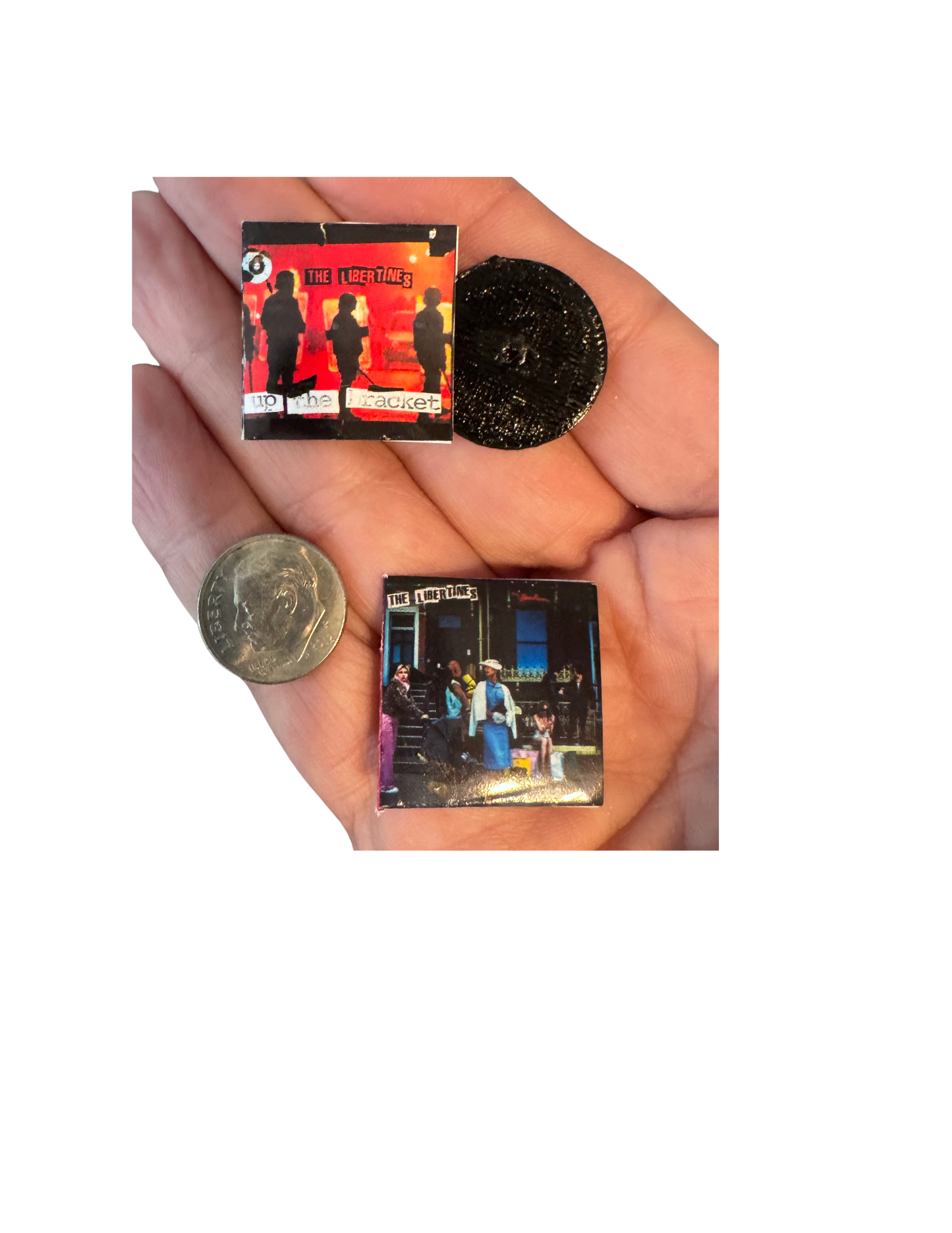 The Libertines Miniature Vinyl Albums – 1:12 Scale Dollhouse Records Miniature Tiny Record Collection