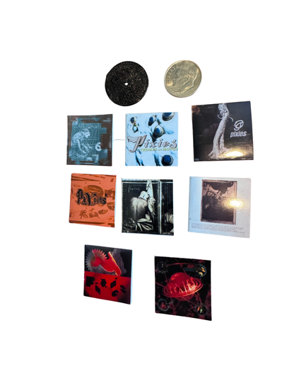 Pixies Miniature Vinyl Albums – 1:12 Scale Dollhouse Records – Indie Rock Miniatures – Tiny Record Collection