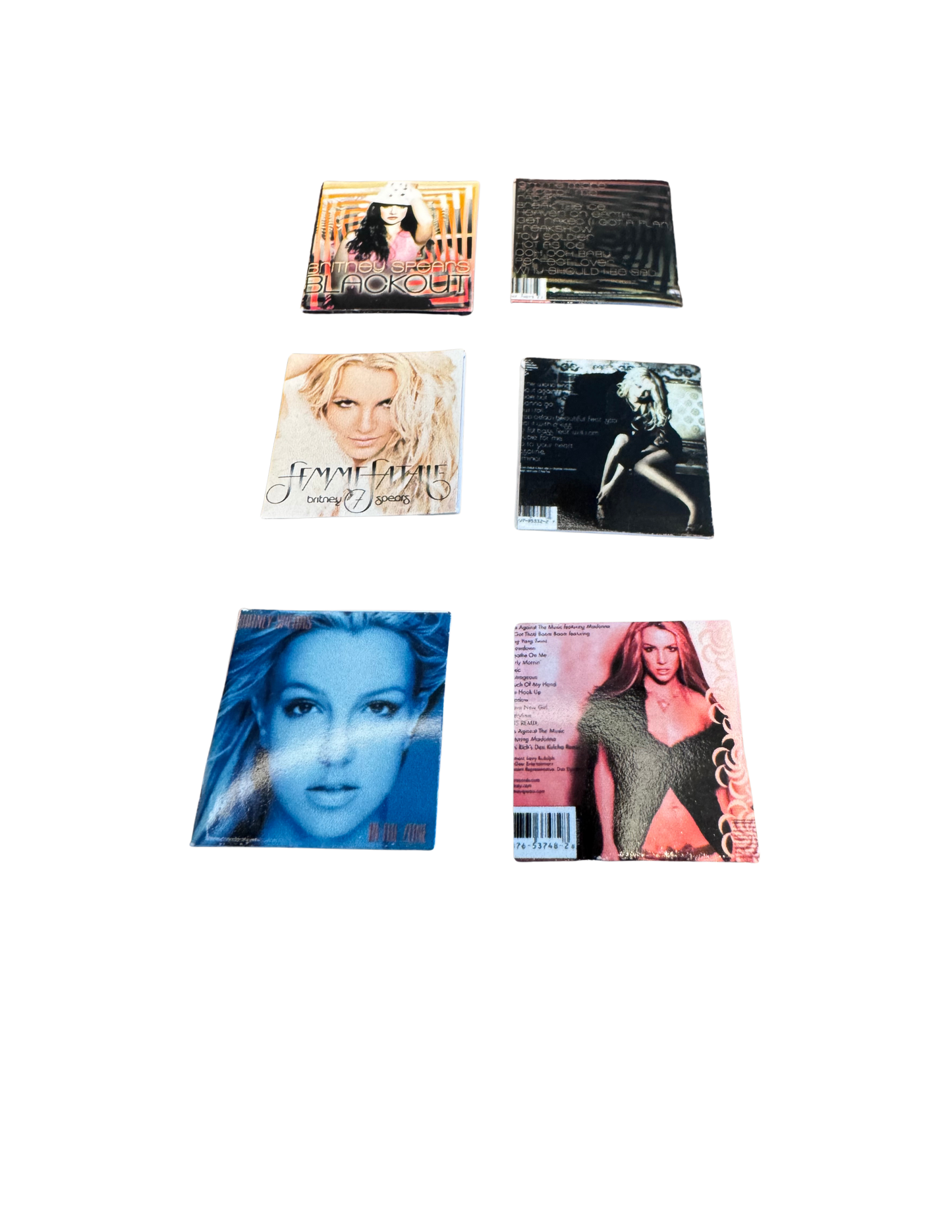 Britney Spears Miniature Vinyl Records – 1:12 Scale Dollhouse Albums