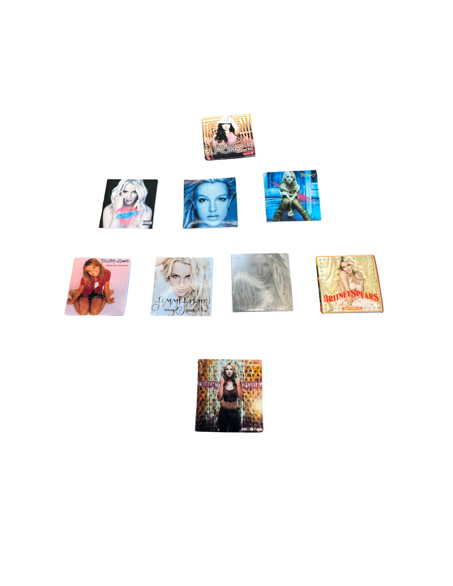 Britney Spears Miniature Vinyl Records – 1:12 Scale Dollhouse Albums