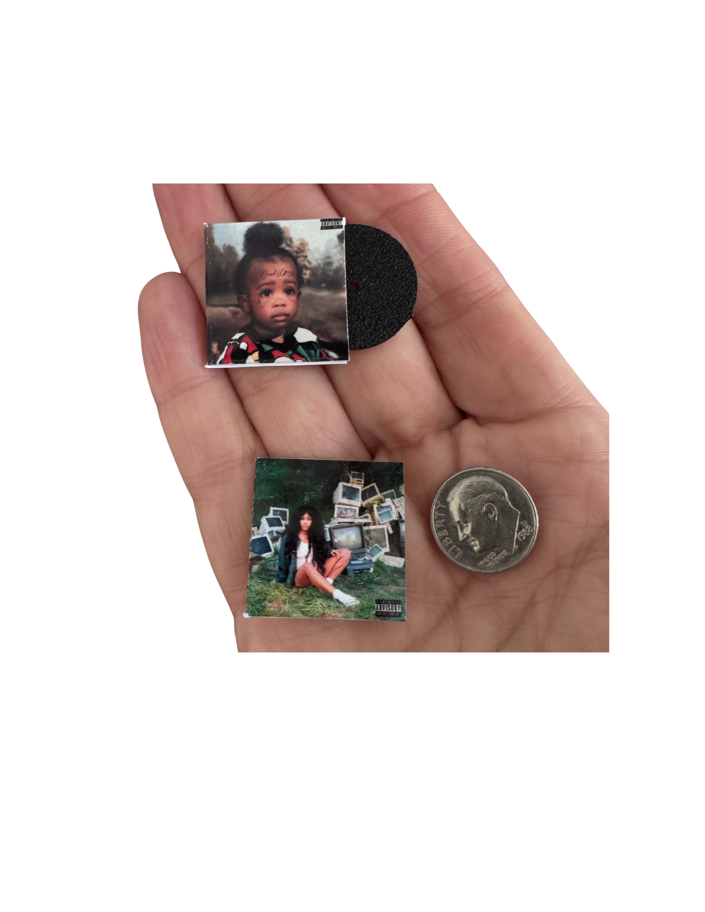 SZA Miniature 1:12 Scale Vinyl Records Dollhouse Decor