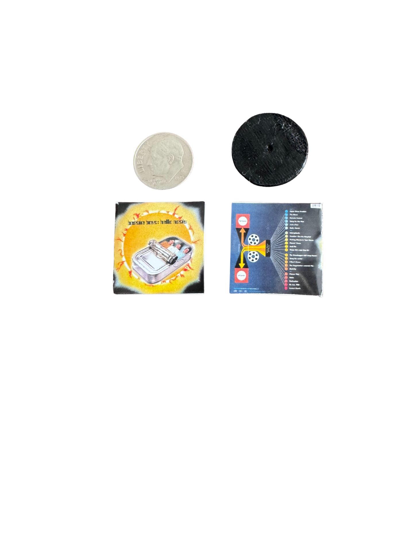 Miniature Beastie Boys Vinyl Albums – 1:12 Dollhouse Scale