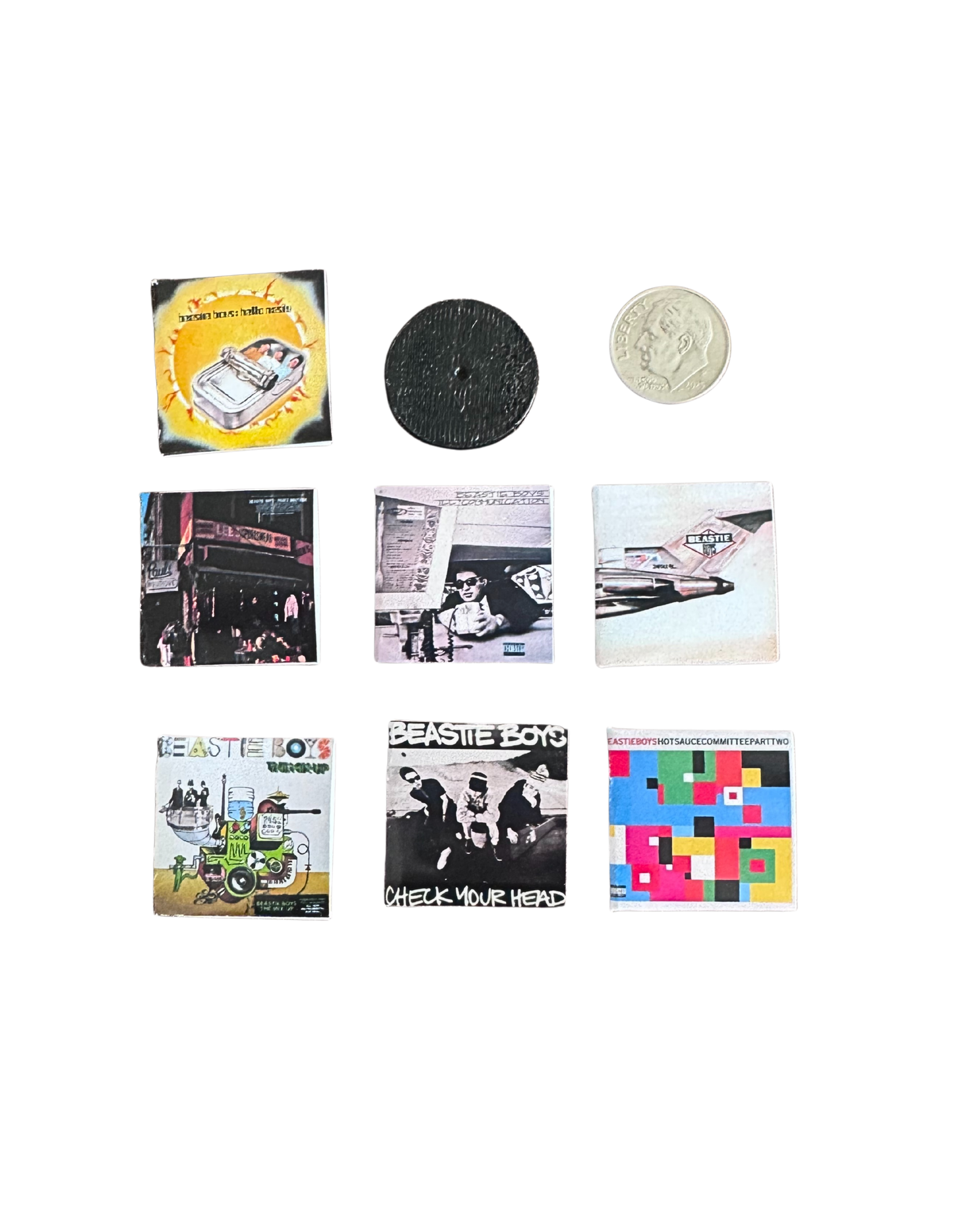 Miniature Beastie Boys Vinyl Albums – 1:12 Dollhouse Scale