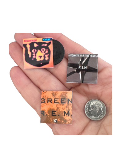 Miniature R.E.M. Vinyl Albums – 1:12 Dollhouse Scale