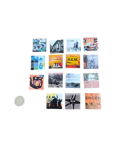 Miniature R.E.M. Vinyl Albums – 1:12 Dollhouse Scale