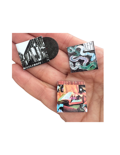 Miniature R.E.M. Vinyl Albums – 1:12 Dollhouse Scale