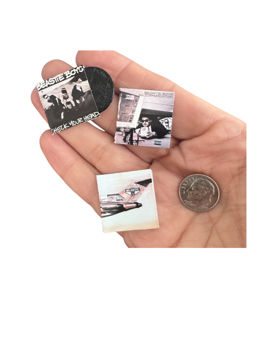 Miniature Beastie Boys Vinyl Albums – 1:12 Dollhouse Scale