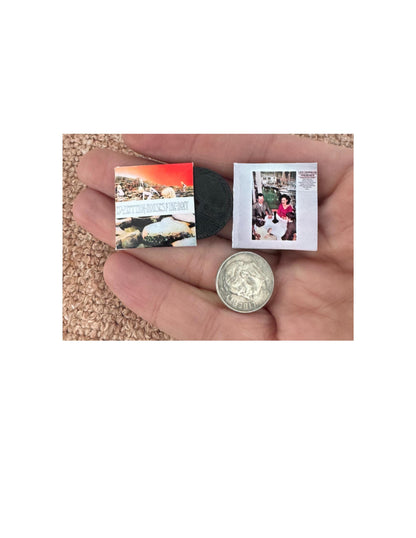 Miniature Led Zeppelin Vinyl Record Album Set - 1:12 Scale Dollhouse Rock