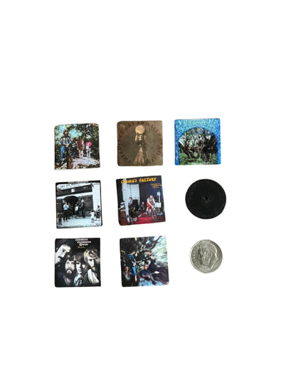 Creedence Clearwater Revival  Miniature CCR Vinyl Records – 1:12 Scale Dollhouse Music Decor