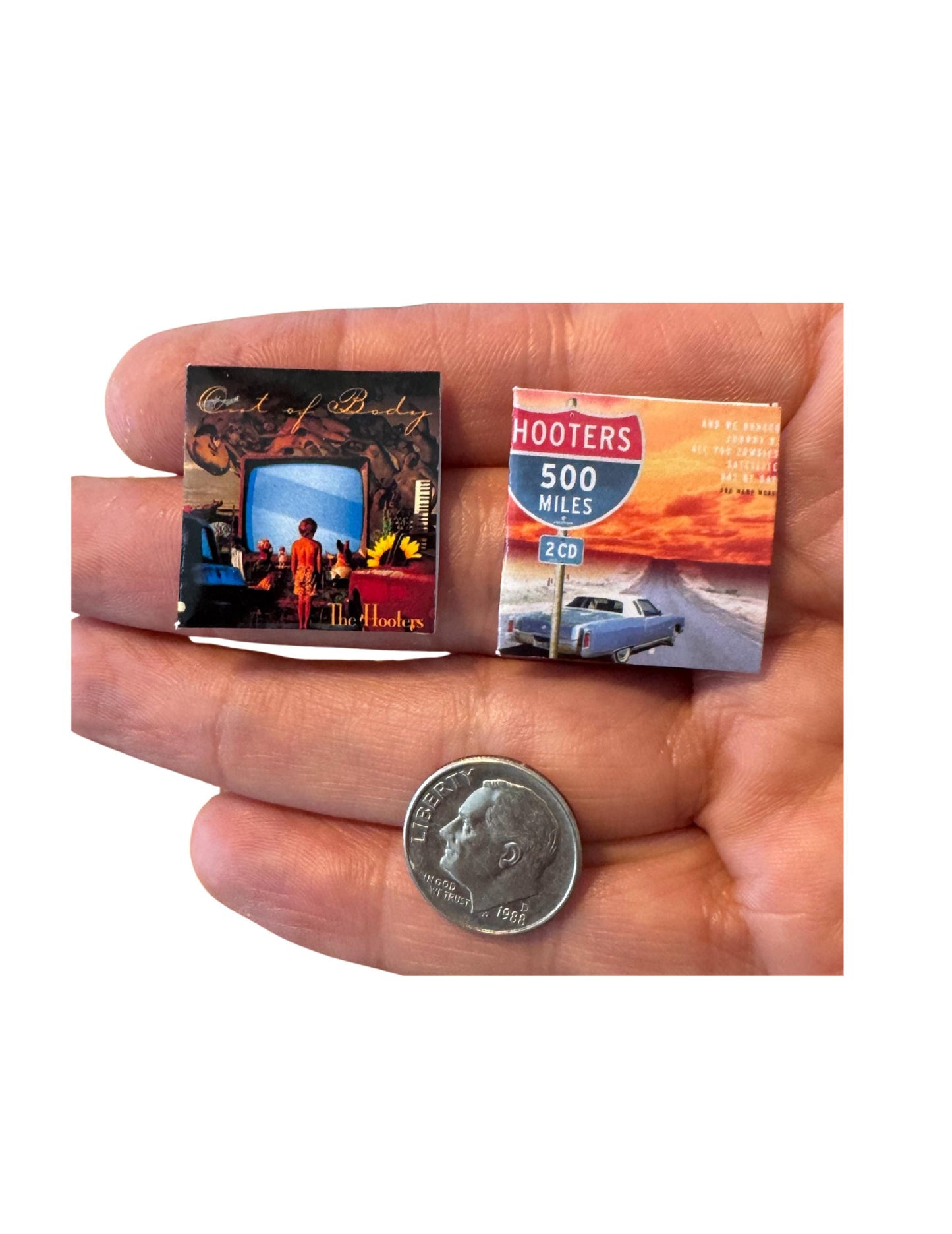 Miniature Hooters Vinyl Album Covers 1:12 Scale Collectible