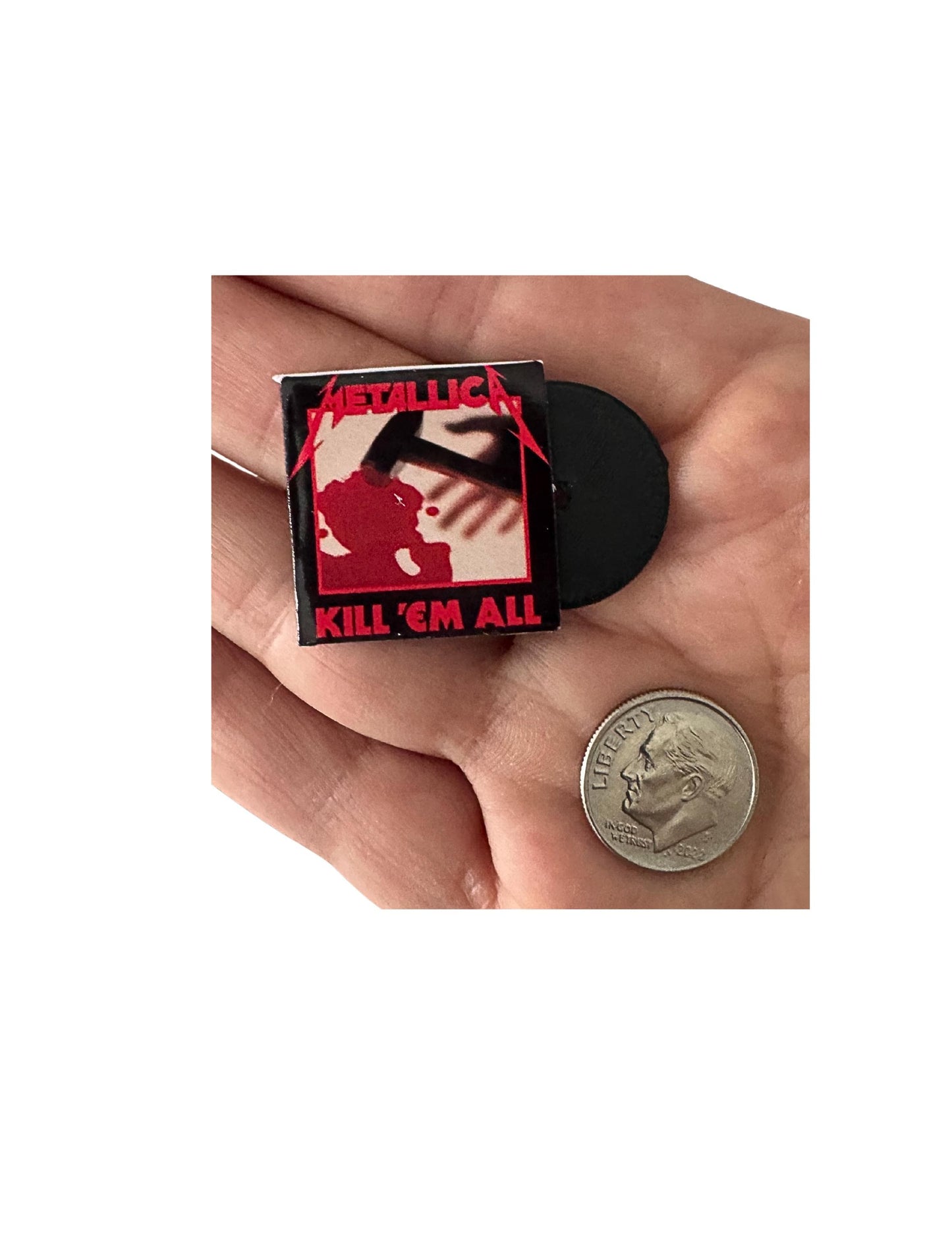 Miniature Metallica Album Cover 1:12 Scale - Heavy Metal Decorative Collectible