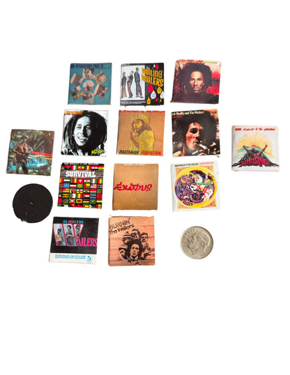 Miniature Bob Marley Vinyl Record Album, 1:12 Scale Dollhouse Collectible