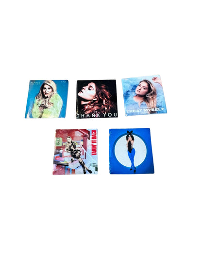 Miniature 1:12 Scale Meghan Trainor Vinyl Album Covers Mini Dollhouse Decor