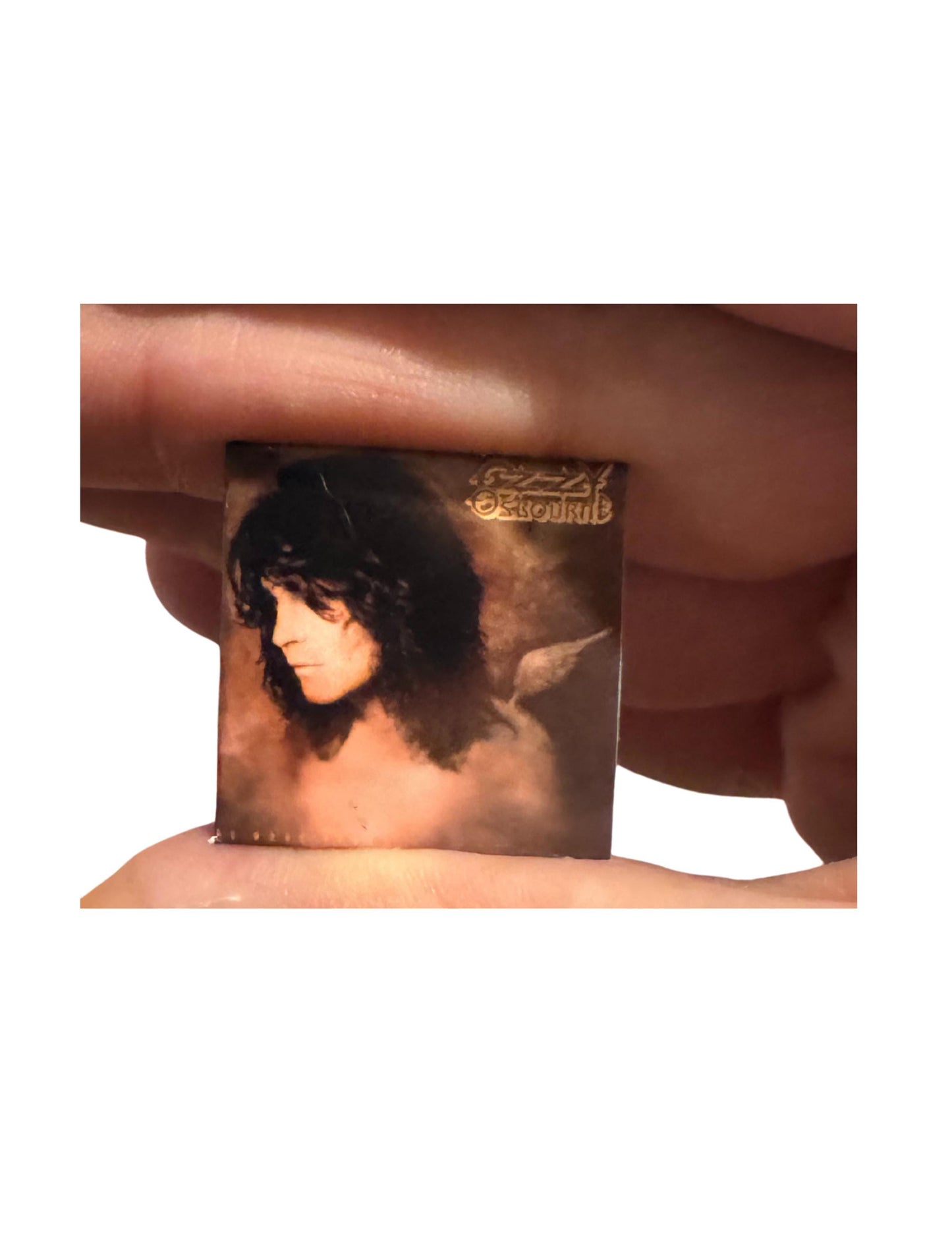 Miniature Ozzy Osbourne Vinyl Record, 1:12 Scale Dollhouse Decor