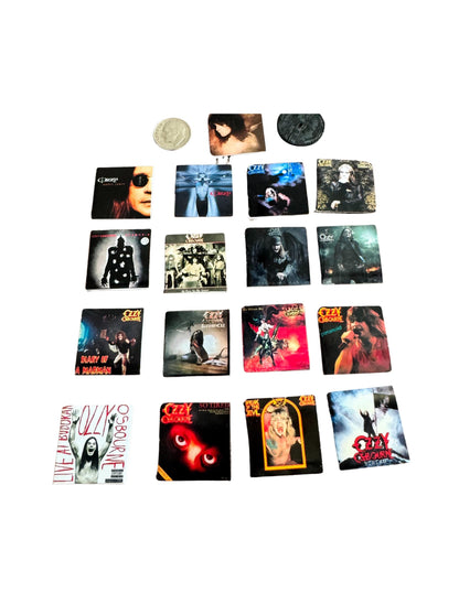 Miniature Ozzy Osbourne Vinyl Record, 1:12 Scale Dollhouse Decor