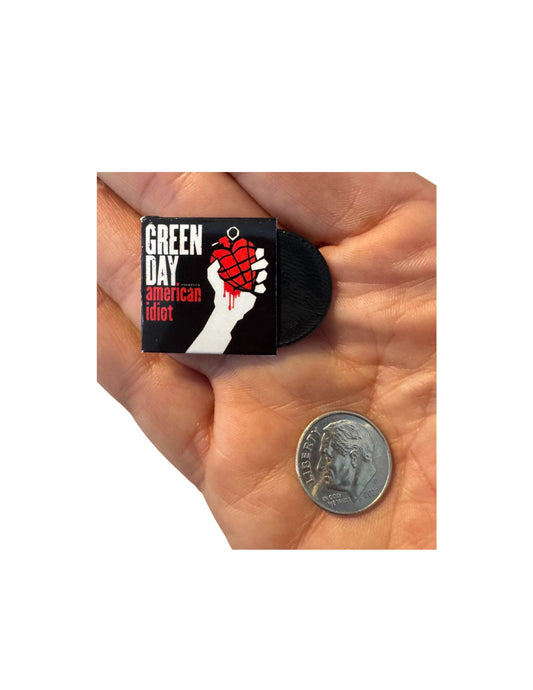 Miniature Green Day Vinyl Album Covers, 1:12 Scale Collectible