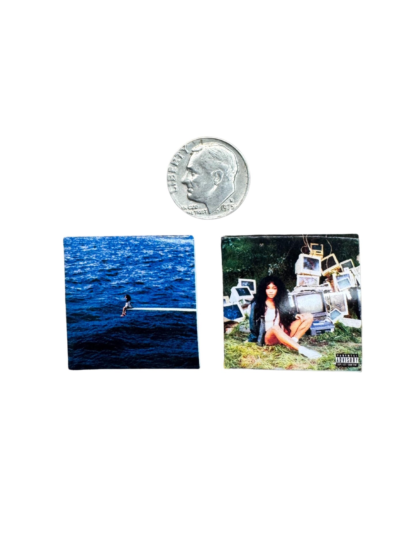 SZA Miniature 1:12 Scale Vinyl Records Dollhouse Decor
