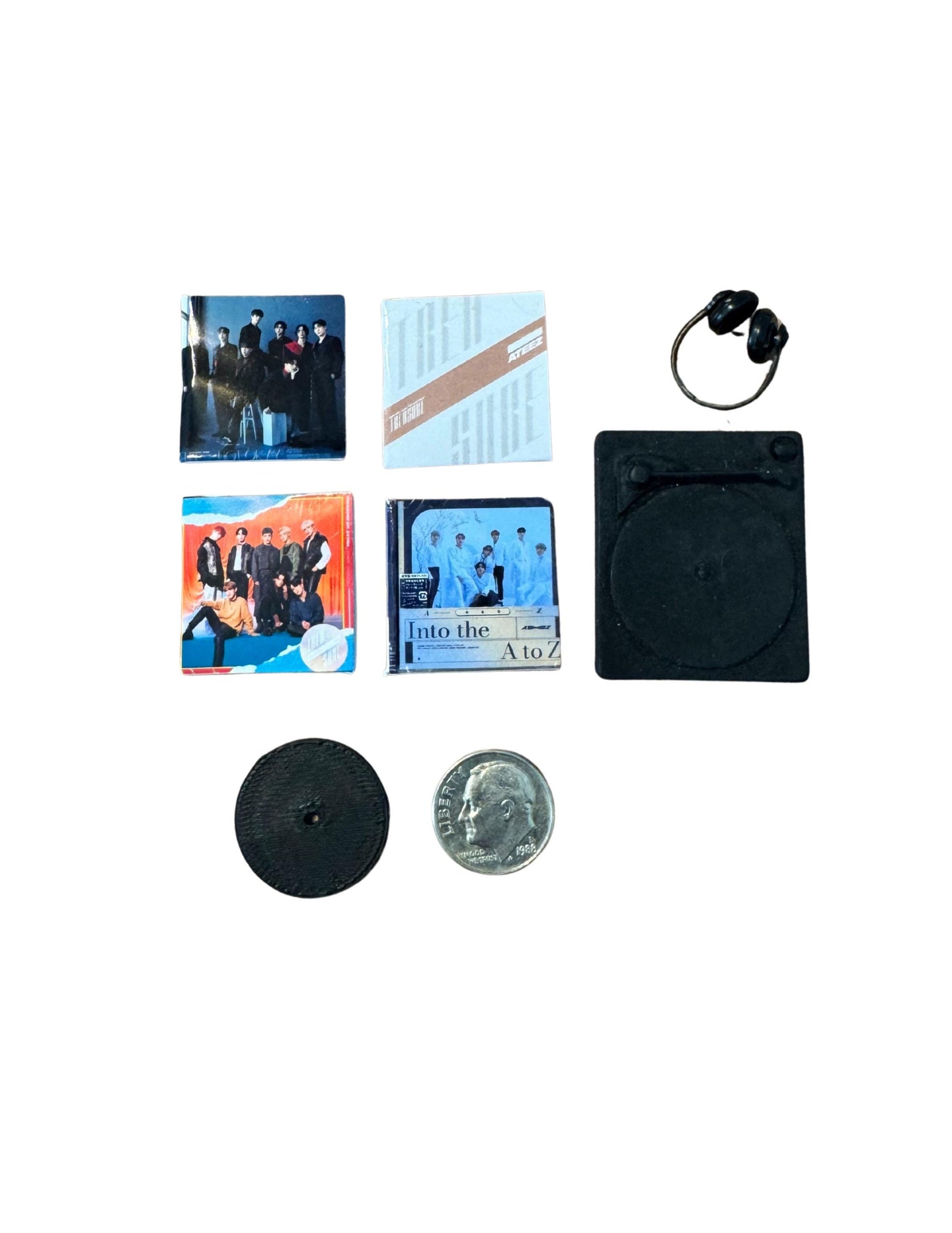 Miniature ATEEZ Album Cover Set, 1:12 Scale K-Pop Collectible