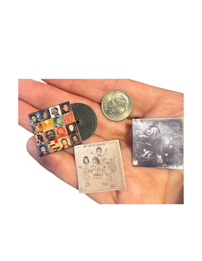 The Who Miniature Vinyl Records | 1:12 Scale Collectible Dollhouse Decor