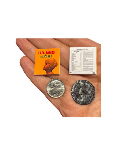Dollhouse Miniature Vinyl Albums | 1:12 Scale Romantic Music Collection