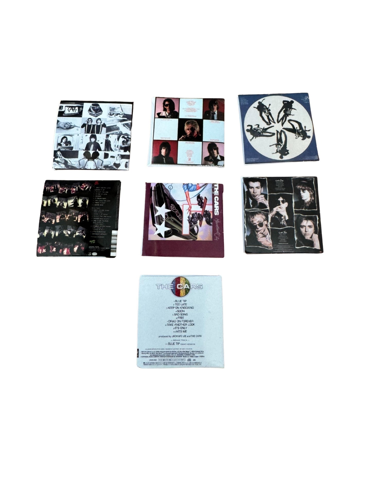 Miniature The Cars Album Covers, 1:12 Scale Dollhouse Vinyl