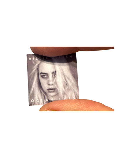 Miniature Billie Eilish Vinyl Albums – 1:12 Scale Collectible Dollhouse Decor