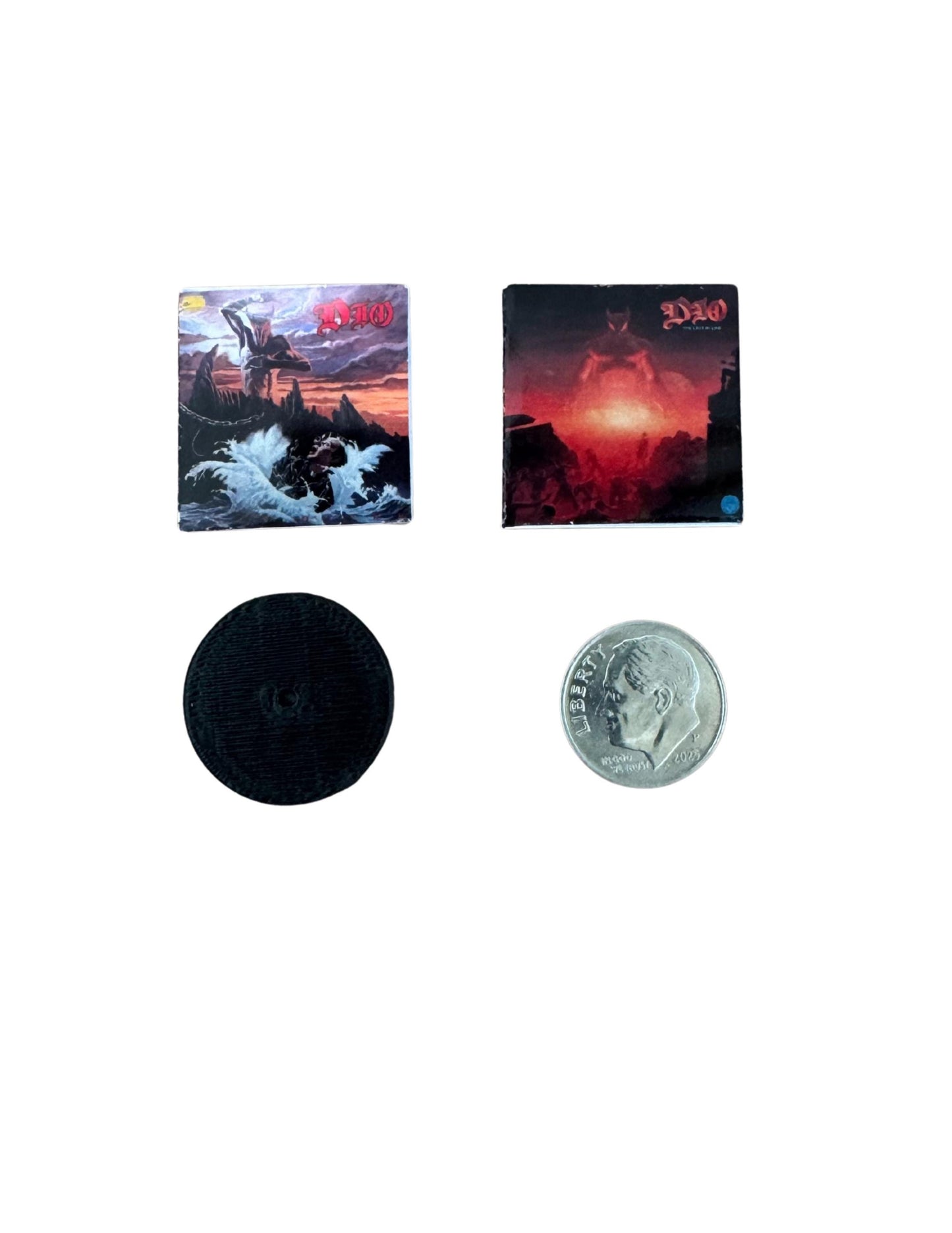Miniature Dio Vinyl Record Albums – 1:12 Scale Dollhouse Collectibles