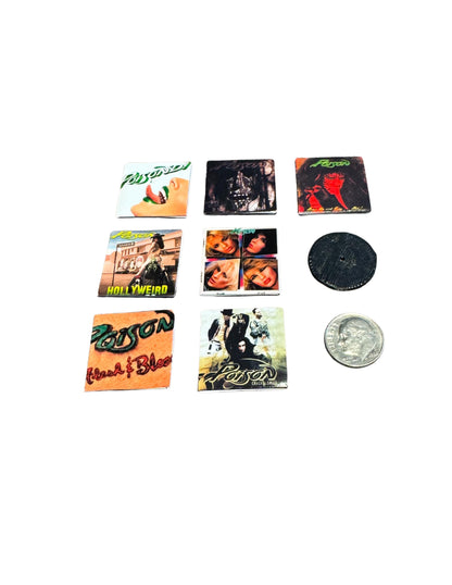 Miniature 1:12 Scale Poison Vinyl Albums Dollhouse Decor