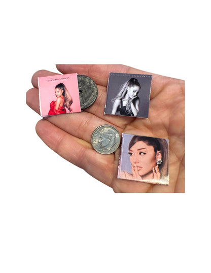 Miniature Ariana Grande Vinyl Records – 1:12 Dollhouse Music Collection