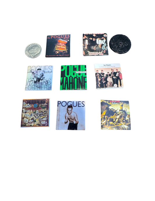 Miniature The Pogues Vinyl Records – 1:12 Dollhouse Scale