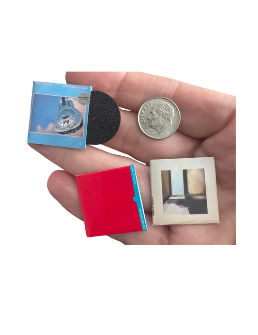 Miniature Dire Straits Vinyl Records – 1:12 Dollhouse Scale