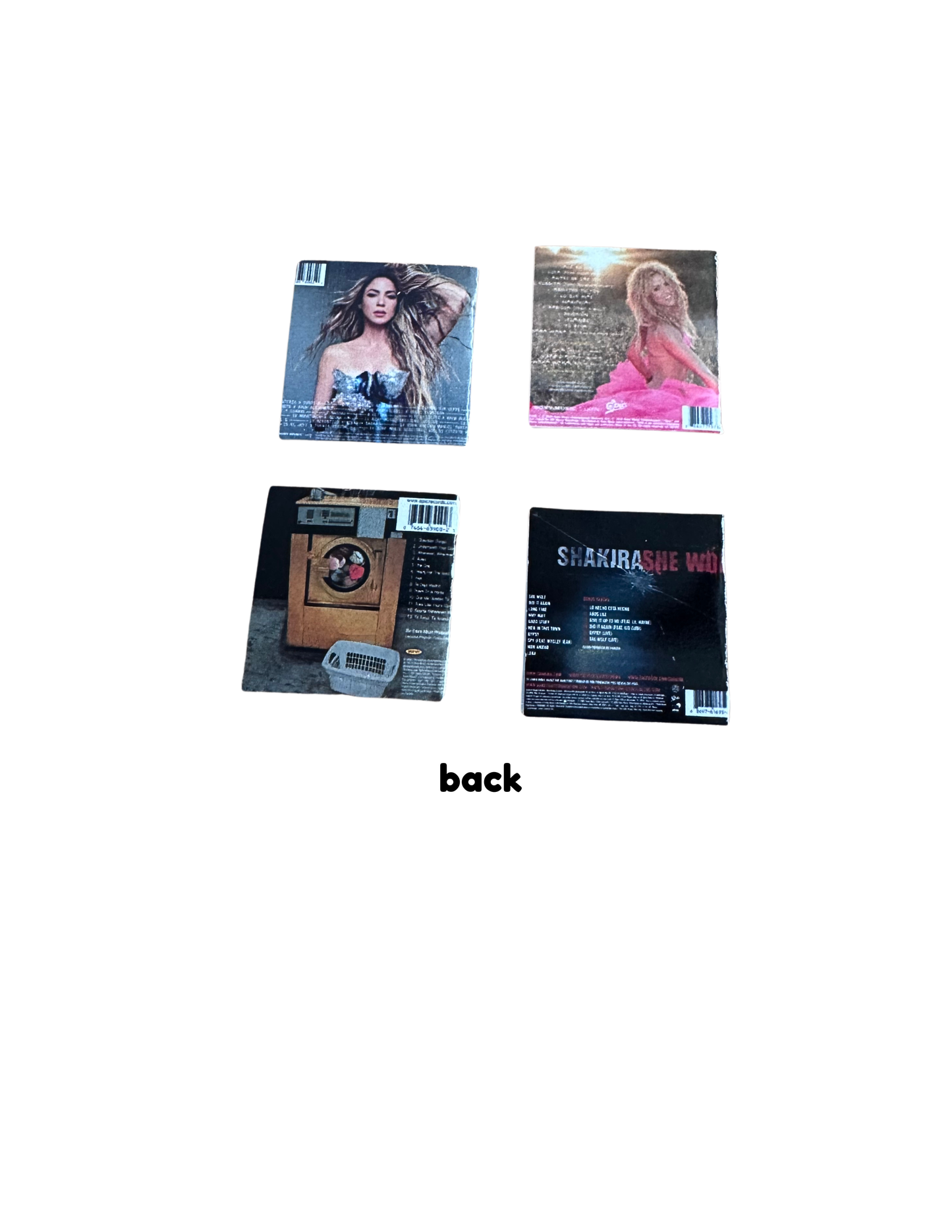 Miniature Shakira Vinyl Records – 1:12 Dollhouse Scale