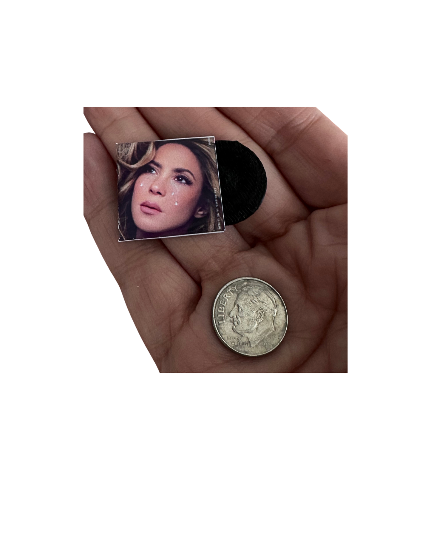 Miniature Shakira Vinyl Records – 1:12 Dollhouse Scale