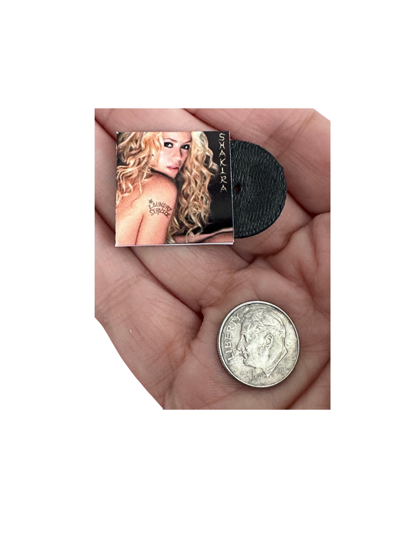 Miniature Shakira Vinyl Records – 1:12 Dollhouse Scale